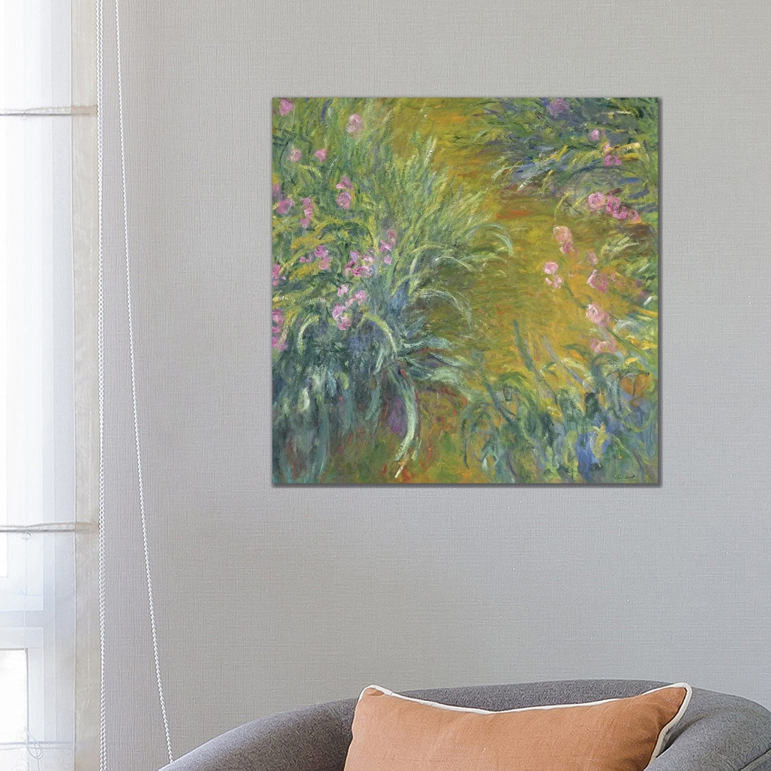 Iris by Claude Monet - Wrapped Canvas Painting