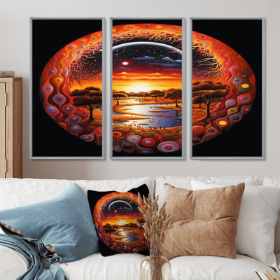 Crutchfield - Space Landscapes Wall Art Set