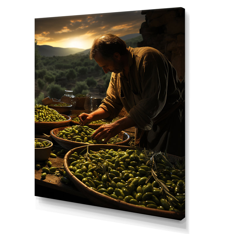 Espagne Espagne Olive Harvest II - impression, H 40 po x l 30 po x P 1,5 po, Toile tendue