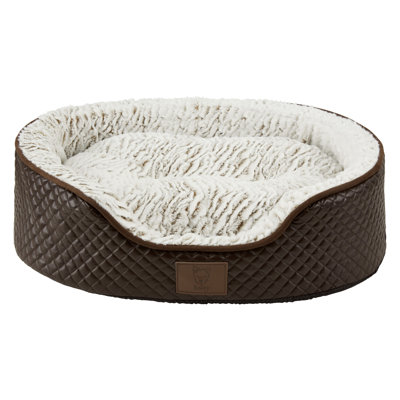 Avienda Geometric Orthopedic Polyester Pet Bed
