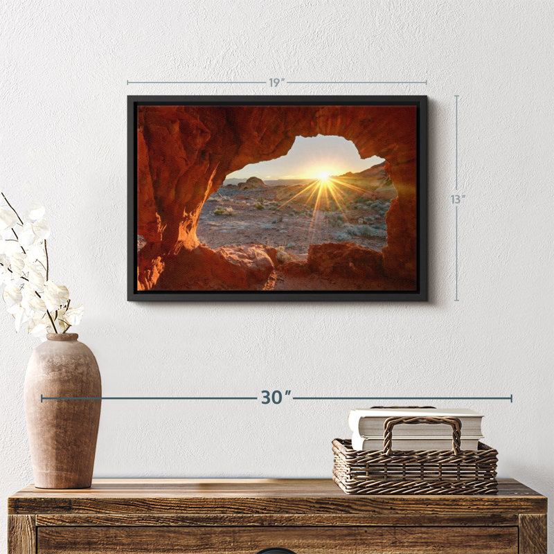 Nature «Red Rock Canyon Sunrise Wall Art», H 13 po x l 19 po