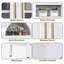 Garde-manger arqué en métal 72,83 po avec porte vitrée-1941387442