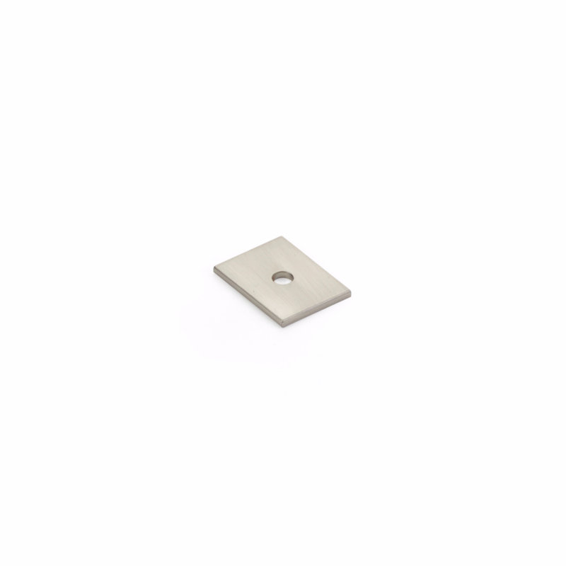 Pub House Knob Backplate, Brushed Nickel