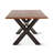 Elaydah Solid Wood Top Metal Base Dining Table