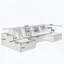 Canapé modulaire en U sans assemblage requis-1160827205