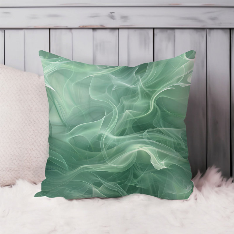 Abstract Green Myst IV Modern, 20"H x 20"W
