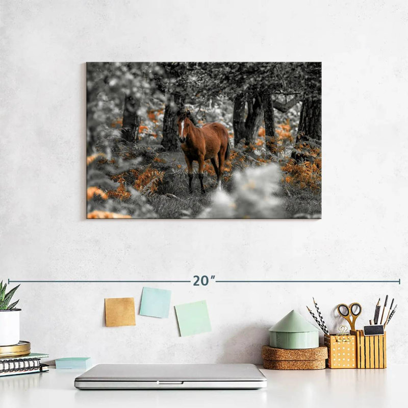 Brampt Horse Trails I, 8" H x 12" W