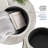 Modern Round Boucle Ottoman With Storage-169935270