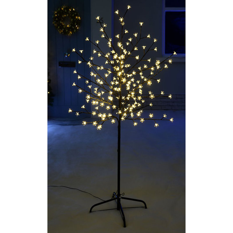 6.89' H Lighted Artificial Spruce Christmas Tree