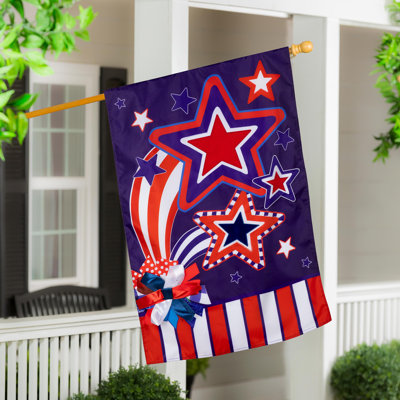 Drapeau de maison étoile et rayures