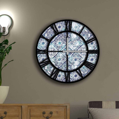 Stylish Decorative Wall Clock, 19.7 in Diameter, 100% MDF with 0.2 in Thickness | Requires 1 AA Battery (Not Included) | Perfect for Home Decor, Modern Aesthetic, and Timeless Elegance