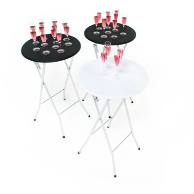 Salem Extendable Round Metal Base Dining Table