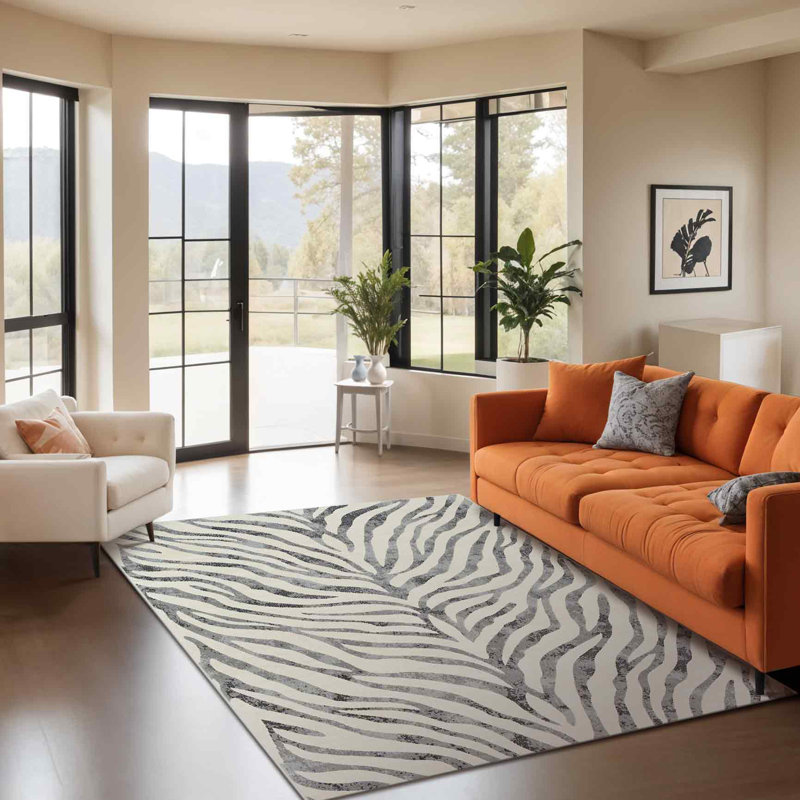 Prina Animal Print Area Rug, Rectangle 119 x 170cm