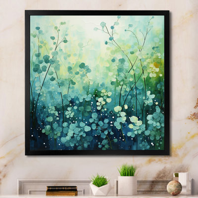 Misty Meadow I - Abstract Landscape Wall Art Living Room