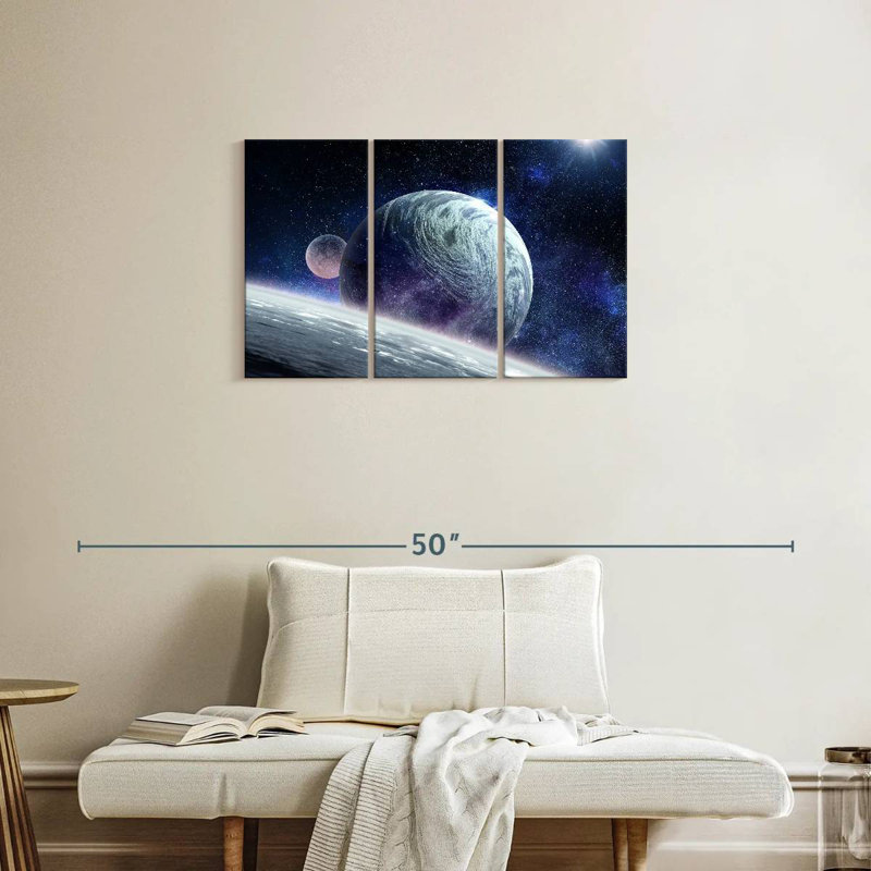 Oberle Cosmic Planet Pluto, 20" H x 33" W
