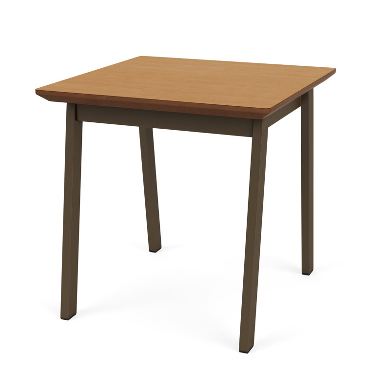 Table de bout en métal Newport, HPL moyen récolte, Bronze