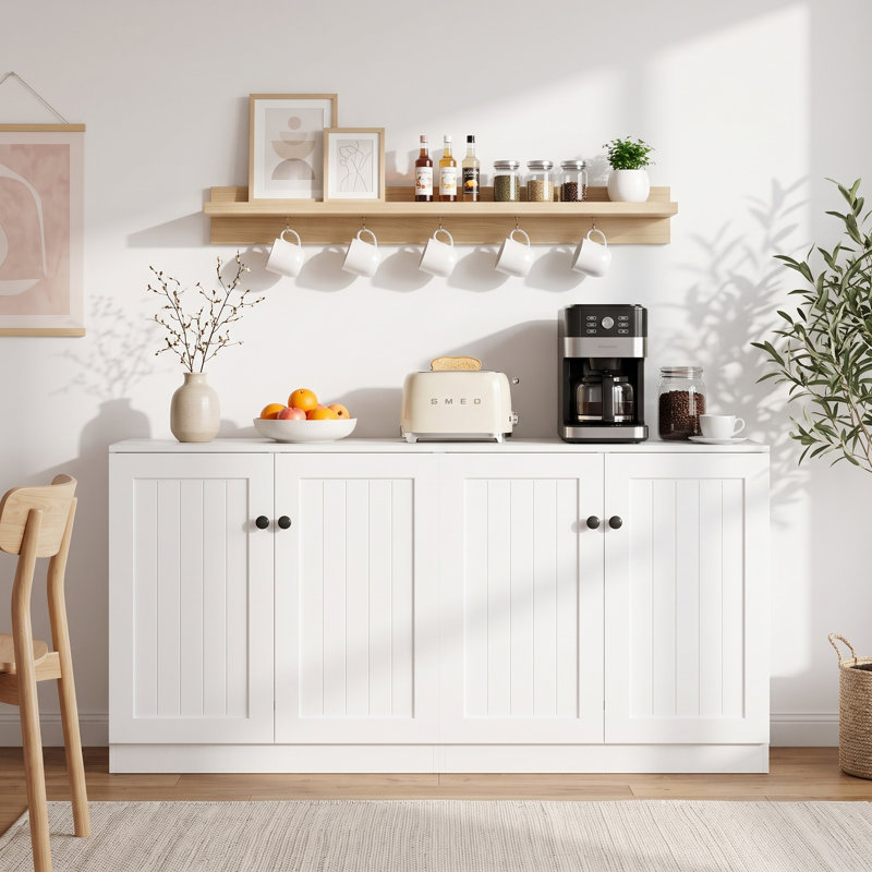 Armoire de rangement 64 po Modern Farmhouse
