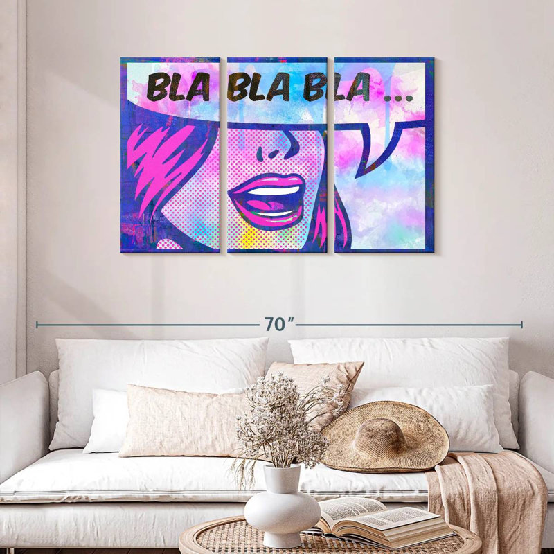 Tergel Bla Bla Bla, 28" H x 45" W