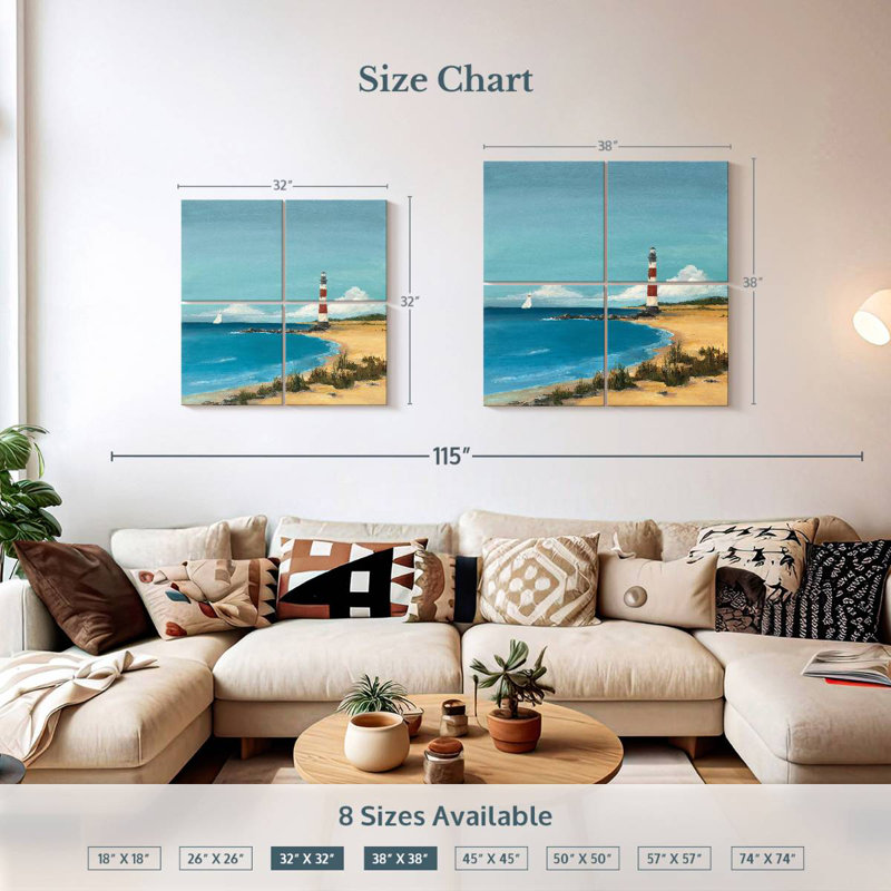 Aletra Sandy Point, H 32 po x l 32 po