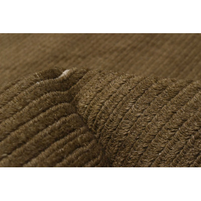 One-of-a-Kind Rectangle 8'0" X 10'0" New Age Wool Area Rug Olive