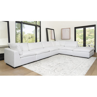 Luxe Stain-Resistant 6Pc L-Shaped Sectional