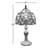 Bloomsbury Tiffany Mini Table Lamp Stained Glass Baroque Style Lavender LED Bulb Included 8"W*8"D*15"H-1465037118