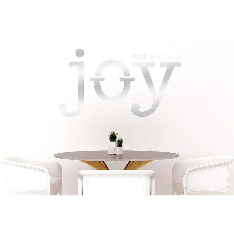 Wall Decal, Medium, Shiny Silver