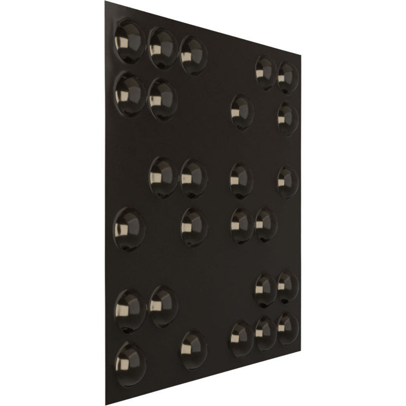 19 5/8"W x 19 5/8"H Emery EnduraWall Decorative 3D Wall Panel, Universal Aged Metallic Vintage Gold (Covers 2.67 Sq. Ft.)