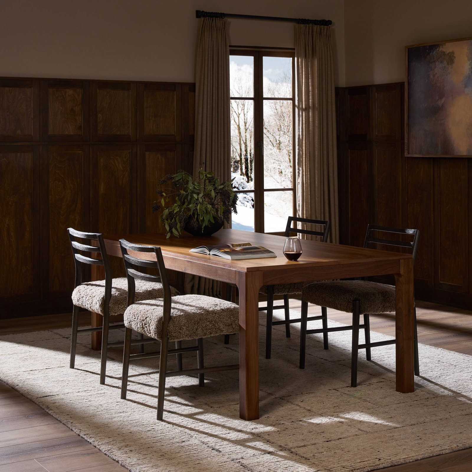 Jacobsen 78" Walnut Dining Table