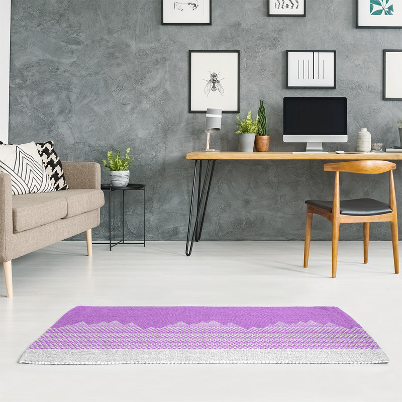 Chenille Geometric Indoor Rug, Rectangle 4' x 6'