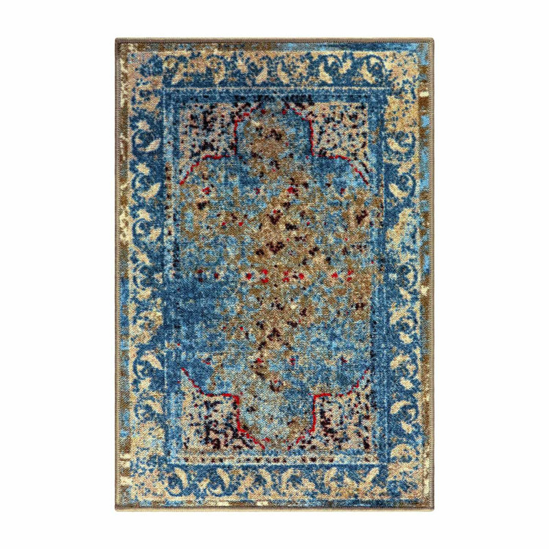 Myra Modern Traditional Bakhtiari Pattern Area Rug, Rectangle 2' x 3'