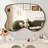 Irregular Metal Wall Mirror Asymmetrical Accent Mirror for Bathroom,Living room-511885517-511885516