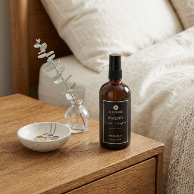 Vaporisateur d'ambiance moderne et sophistiqué pour parfum d'ambiance - Aromathérapie rafraîchissante avec brume fine pour un style de table et de tablette élégant - 6 po noir