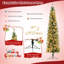 Arbre de Noël pin vert 7 pi avec 150 lumières DEL
