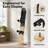 Solid Wood Base Freestanding Snowboard Floor Display Stand, Adjustable Vertical Single Snowboard Storage Rack 