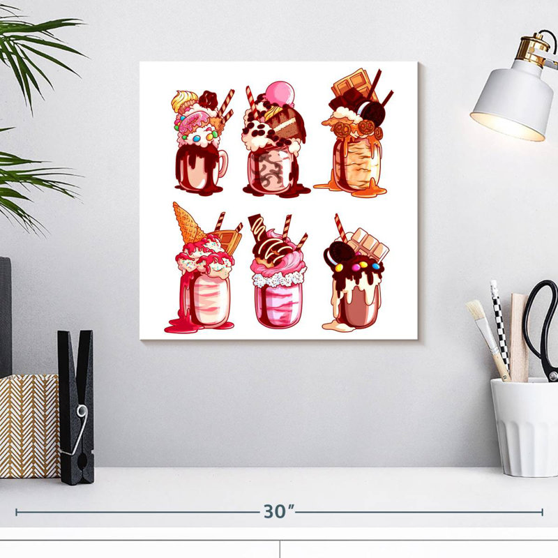 Yarlin surchargé Milkshakes, H 16 po x l 16 po