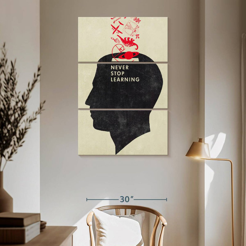 Tergel Never Stop Learning, 65" H x 42" W