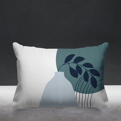 Corini Abstract Mid-Century Indoor/Outdoor Throw Pillow