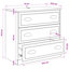 Kerio Sideboards 3 pcs Engineered Wood-231090531