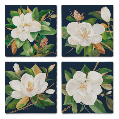 Ensemble de 4 sous-verres Magnolia