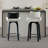 26'' Modern Swivel Upholstered Counter Stool With Bentwood Legs-1990375573