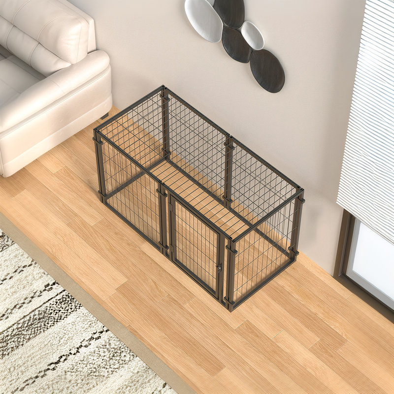 Cage pour chien pour petits et grands chiens, parc pour chiots pour l'intérieur et l'extérieur