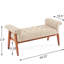 Structure beige avec structure en pin et en contreplaqué, usages multiples pour un décor de chambre à coucher relaxant, support de 300 livres, contreplaqué, assise confortable