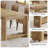 86.6 Inch Farmhouse Dining Table For 8-10, Large Wood Kitchen Table, Extra Long Rectangular Dinner Table-1610167221