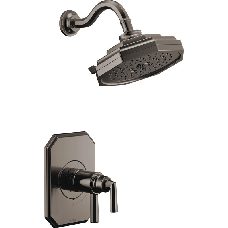 Beauclere® Tempassure Thermostatic Shower Only Trim, Brilliance Black Onyx