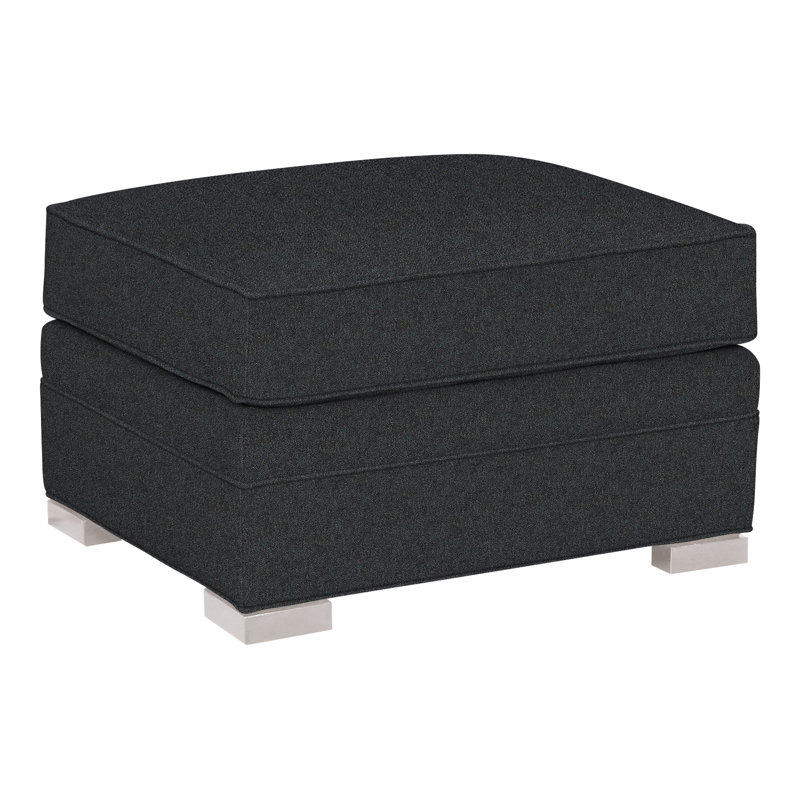 Davidson 28" Ottoman, Dove Gray, Ian Lagoon