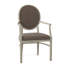 Hughes Upholstered King Louis Back Arm Chair-843417264-843349974