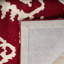 Tapis rouge / blanc en laine touffeté à la main Kouerga-21272822