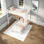 Lits superposés en métal peu encombrants avec bureau, design blanc moderne pour les adolescents