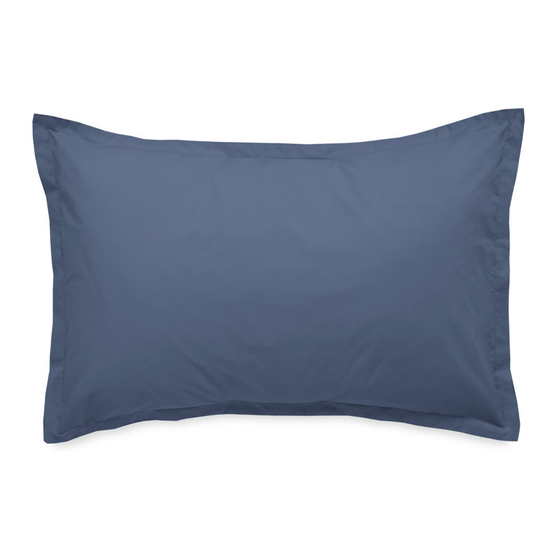 Clean Design Home T300 Percale Duvet Set, Navy, Queen Duvet Cover + 2 Standard Shams